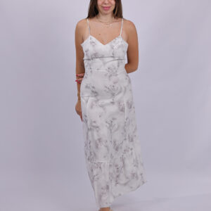 Floral Midi Dress with Ruffle Hem