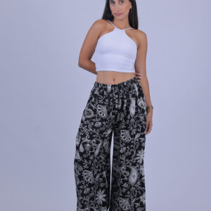 Printed Wide Leg Pants